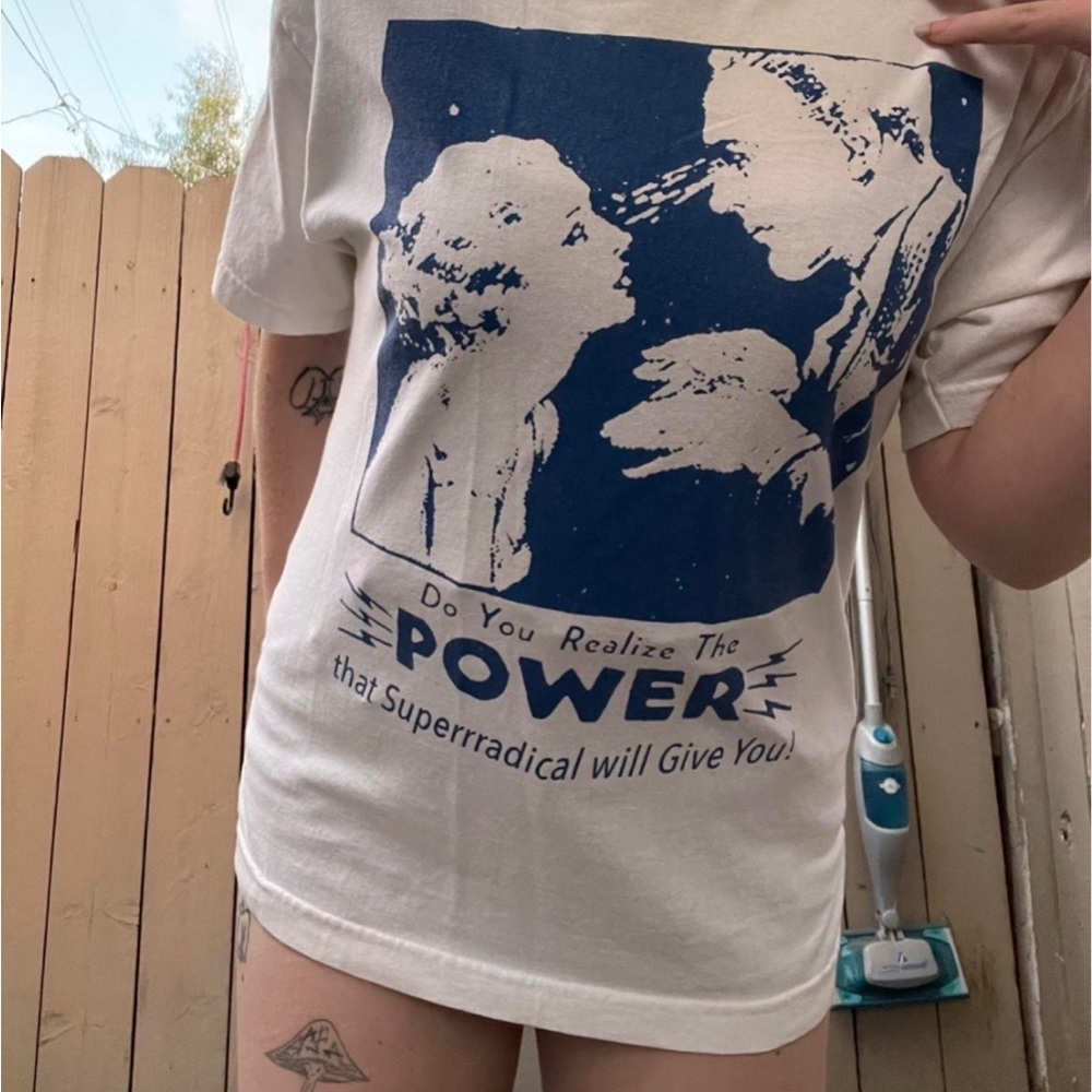 SUPERRRADICAL White Graphic T-Shirt - Picture 5 of 11